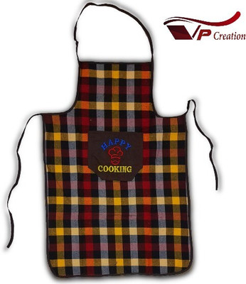VP Creation Cotton, PVC Chef's Apron - Large(Multicolor, Single Piece)