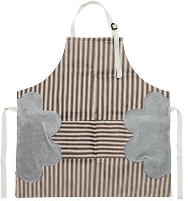 SNOWIE SOFT PVC Chef's Apron - Free Size(Brown, Single Piece)