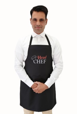 SWITCHON Polyester Chef's Apron - Free Size(Black, Single Piece)