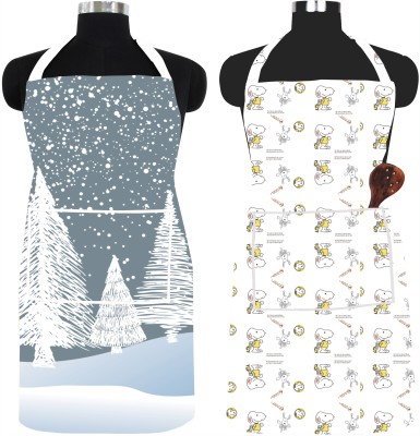 Ascension PVC Chef's Apron - Free Size(Grey, Silver, Beige, Multicolor, Pack of 2)