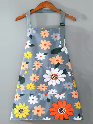 uniquesh Polyester Chef's Apron - Free Size(Grey, Single Piece)