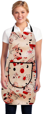 Acoma PVC Chef's Apron - Free Size(Orange, Single Piece)