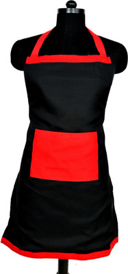 SWITCHON Polyester Apron - Free Size(Black, Single Piece)