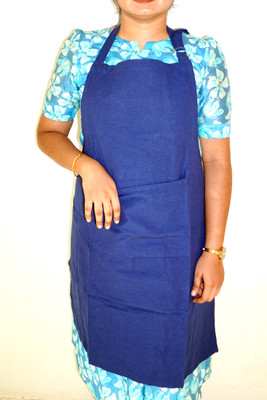 Crazywaves Polyester Chef's Apron - Free Size(Blue, Single Piece)