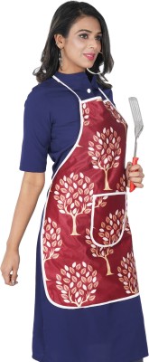 Comfort House Cotton Chef's Apron - Free Size(Maroon, Gold, Single Piece)