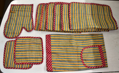 Jharcraft Cotton Chef's Apron - Free Size(Multicolor, Pack of 16)