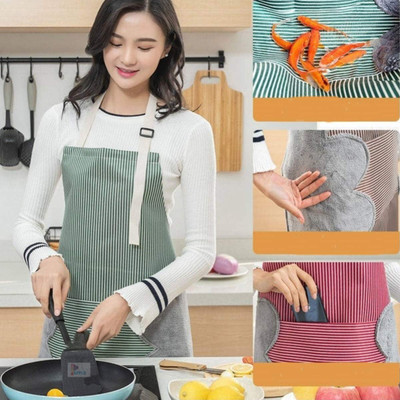 khushmogalhub Polyester Home Use Apron - Free Size(Green, Single Piece)