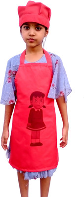 RASHO Polyester Apron - XXS(Red, Single Piece)