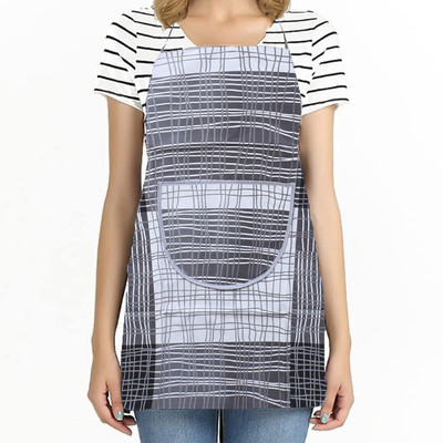 KUBER INDUSTRIES PVC Home Use Apron - Free Size(Grey, Single Piece)