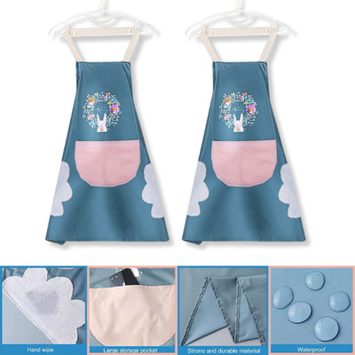 AshmakamMart Polyester Chef's Apron - Free Size(Multicolor, Pack of 2)