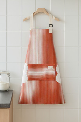 INDIWARRIOR Cotton Chef's Apron - Free Size(Red, Single Piece)