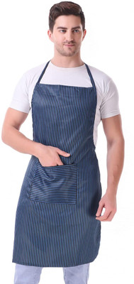 Kodenipr Club Blended Chef's Apron - Free Size(Blue, Single Piece)