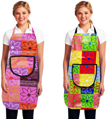 Acoma PVC Chef's Apron - Free Size(White, Pack of 2)