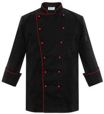 ATCX Cotton Chef's Apron - Medium(Red, Black, Single Piece)