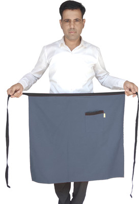 SWITCHON Polyester Apron - Free Size(Grey, Single Piece)