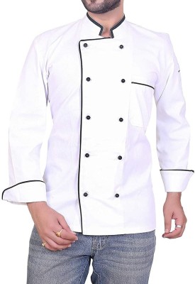 ATCX Cotton Chef's Apron - Large(White, Single Piece)