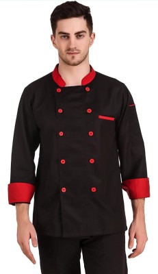 UNISIM Polyester Chef's Apron - XXL(Black, Single Piece)