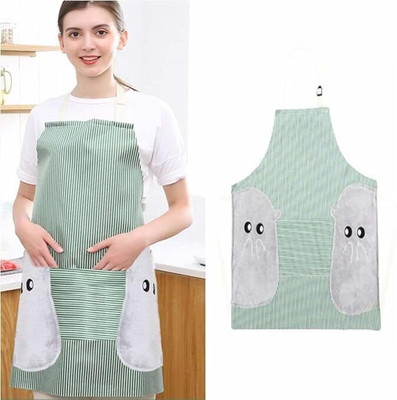 Ourlucky PVC Home Use Apron - XXL(Multicolor, Single Piece)