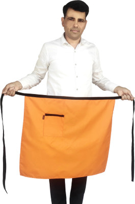 SWITCHON Polyester Apron - Free Size(Orange, Single Piece)