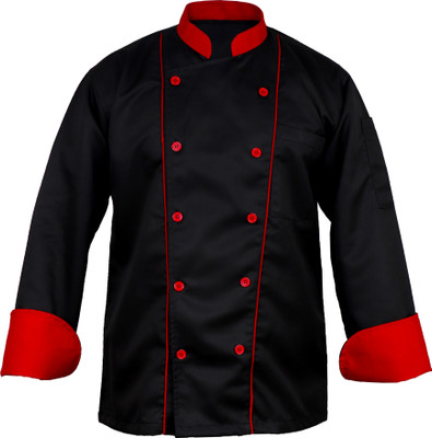 Bakers Pardise Cotton Chef's Apron - Large(Black, Red, Single Piece)