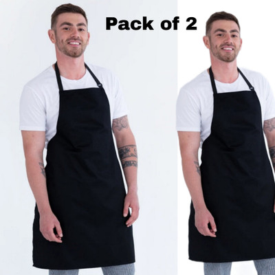 Qmato PVC Grooming Apron - Free Size(Black, Pack of 2)