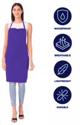 Kodenipr Club Polyester Home Use Apron - Free Size(Purple, Single Piece)