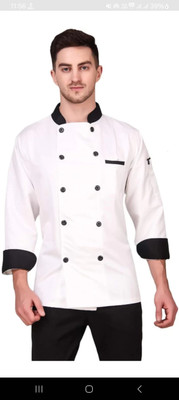 UNISIM Polyester Chef's Apron - XXL(White, Single Piece)