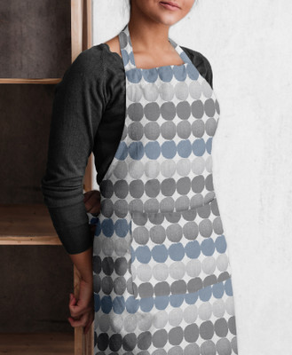 OASIS Cotton Home Use Apron - Free Size(Grey, Single Piece)