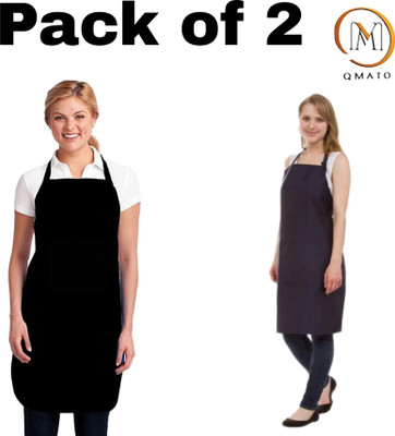 Qmato PVC Grooming Apron - Free Size(Black, Pack of 2)