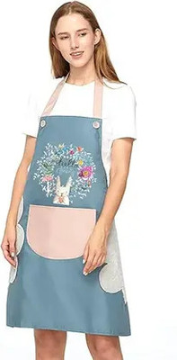 VRINDAENTERPRIS PVC Home Use Apron - Free Size(Multicolor, Single Piece)
