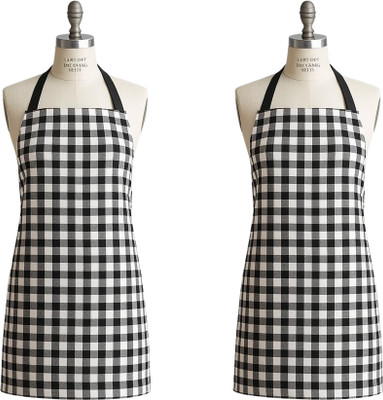 SHAKUMBHARI SIDDHI TRADERS Cotton Apron - Free Size(Black, Pack of 2)