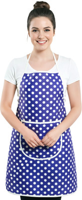 KUBER INDUSTRIES PVC Home Use Apron - Free Size(Blue, Single Piece)