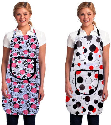 Kingly Home PVC Grooming Apron - Free Size(White, Pack of 2)