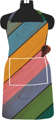 XENABO PVC Chef's Apron - Free Size(Brown, Multicolor, Single Piece)