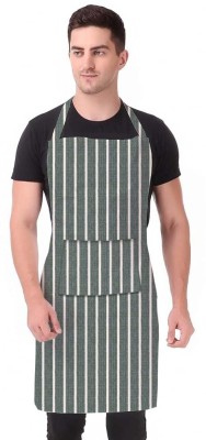 BBM Cotton Home Use Apron - Medium(Green, Single Piece)