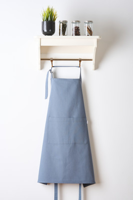 KITES CREATION Cotton Chef's Apron - Free Size(Silver, Single Piece)