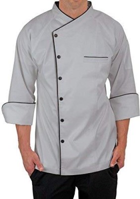 PRAGATI TRENDS Polyester, Cotton Chef's Apron - Large(Grey, Single Piece)