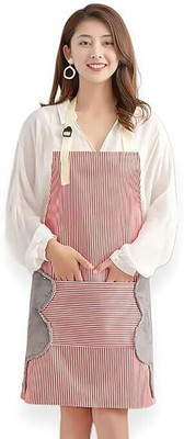 SUNCLOCK Polyester Chef's Apron - Free Size(Multicolor, Single Piece)