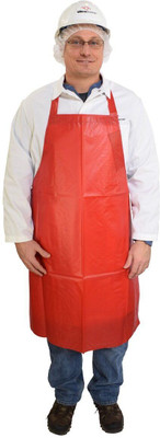 TENNYCER PVC Home Use Apron - Free Size(Red, Single Piece)