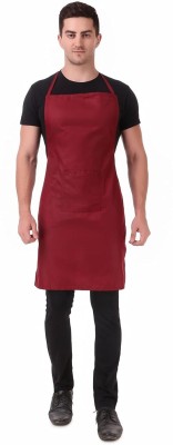 Kodenipr Club Blended Chef's Apron - Free Size(Maroon, Single Piece)