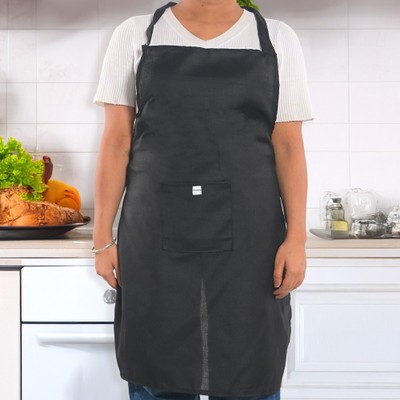 HOMESTIC PVC Home Use Apron - Free Size(Black, Single Piece)