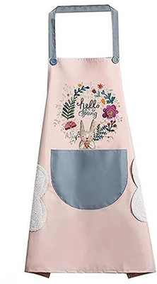 DARSHANAM WORLD Polyester Chef's Apron - Free Size(Peach, Single Piece)