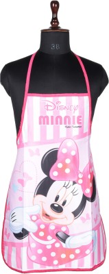 Disney Polyester Home Use Apron - Free Size(Pink, Single Piece)