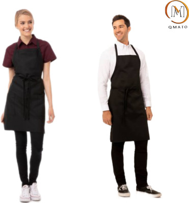 Qmato PVC Grooming Apron - Free Size(Black, Pack of 2)