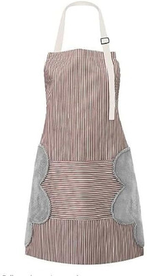 Nexzed Polyester Chef's Apron - Free Size(Brown, Single Piece)
