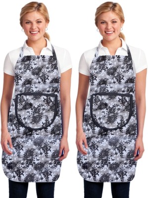 Ritul Cares PVC Home Use Apron - Free Size(Grey, Pack of 2)