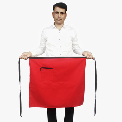 SWITCHON Polyester Apron - Free Size(Red, Single Piece)