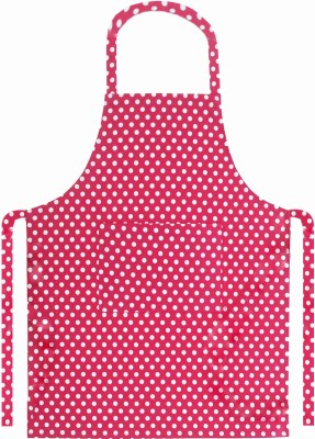 Avirons Cotton Home Use Apron - Free Size(Red, Single Piece)