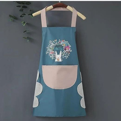 KNIKERS Polyester Chef's Apron - Free Size(Blue, Pink, Single Piece)