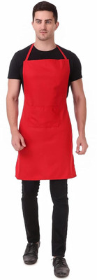 Kodenipr Club Blended Chef's Apron - Free Size(Red, Single Piece)